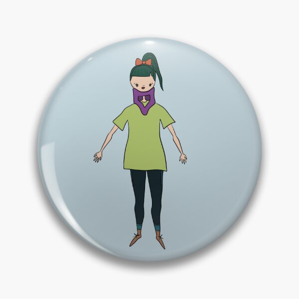 Item preview, Cute Girl With Neck Brace (blue) designed and sold by misslovelymess.