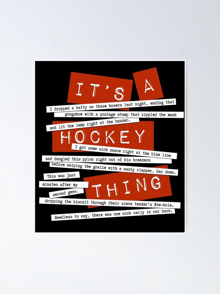 Hockey Slang Sticker Poster For Sale By Contawana1s Redbubble hockey-slang-sticker-poster-for-sale-by-contawana1s-redbubble