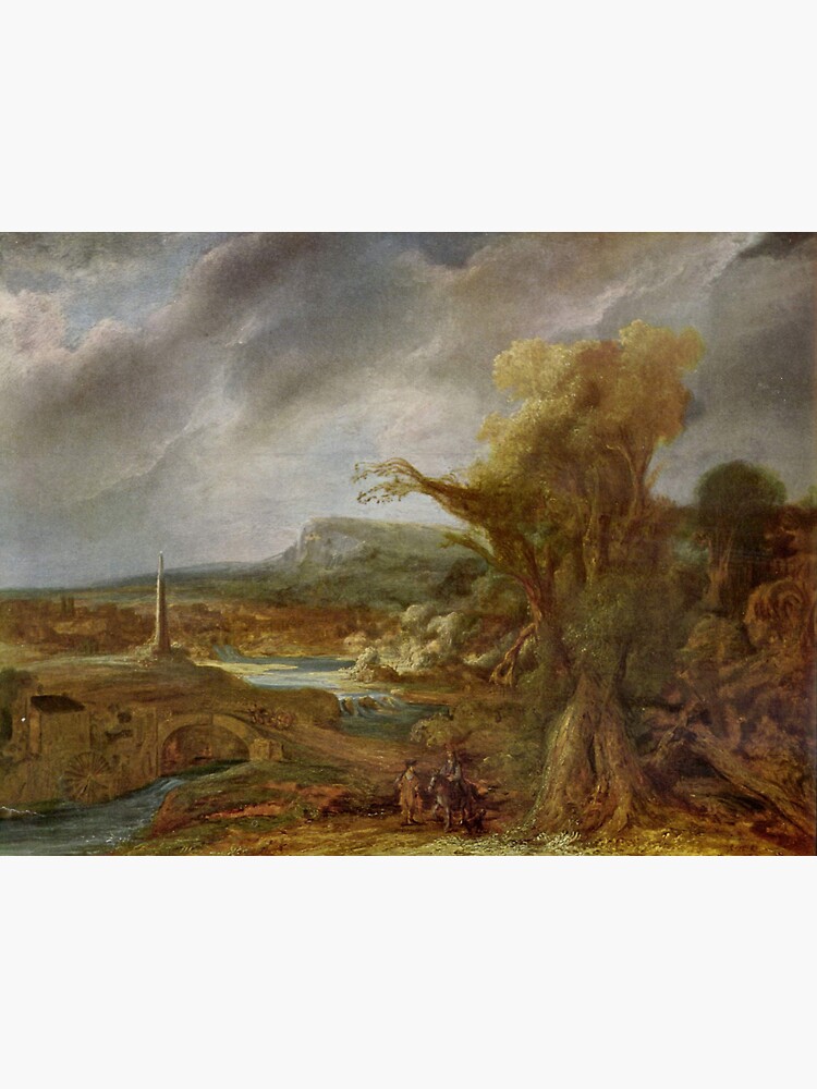 Stolen Art - Landscape with an Obelisk by Govert Flinck by podartist