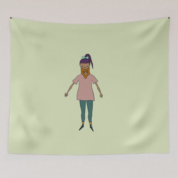 Item preview, Cute Girl With Neck Brace (green) designed and sold by misslovelymess.