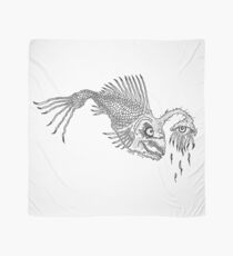 CREEPY FISH - Art By Kev G Scarf