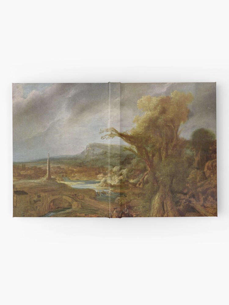 Alternate view of Stolen Art - Landscape with an Obelisk by Govert Flinck Hardcover Journal