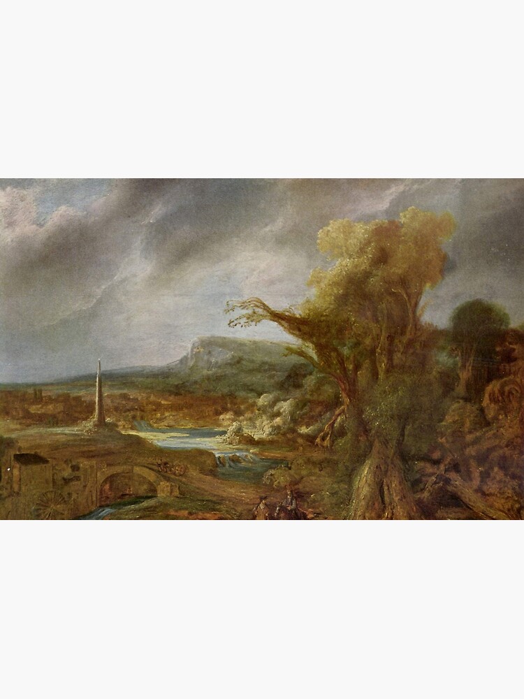 Stolen Art - Landscape with an Obelisk by Govert Flinck by podartist