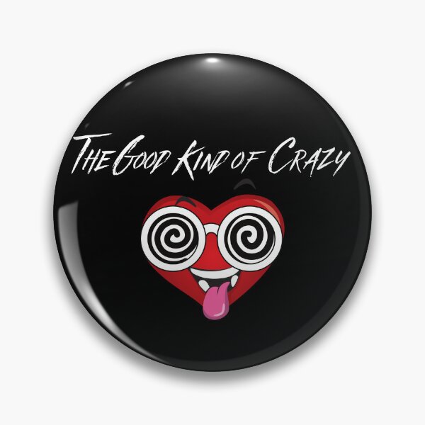 Item preview, Funny "The Good Kind of Crazy" Heart Goggles  designed and sold by Write-to-Rebel.