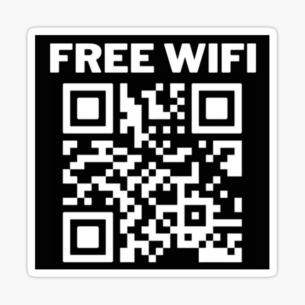 Rick Roll Prank QR Code Wi-Fi Sign