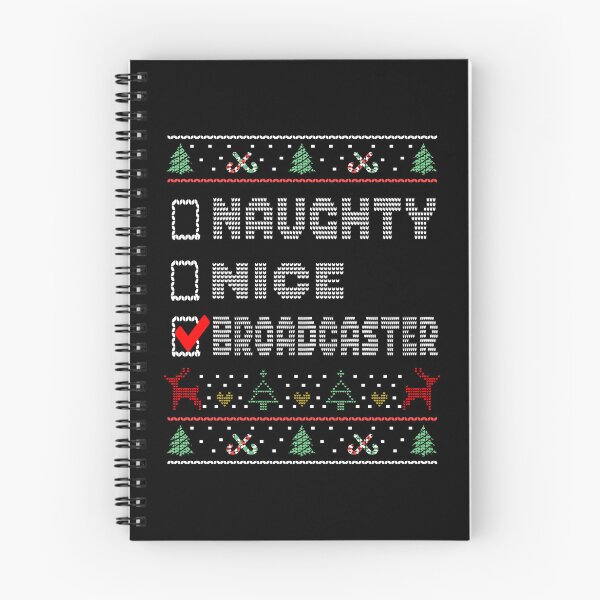 Item preview, Naughty Nice Broadcaster, Matching Christmas Group Pajama design designed and sold by Merchking1.