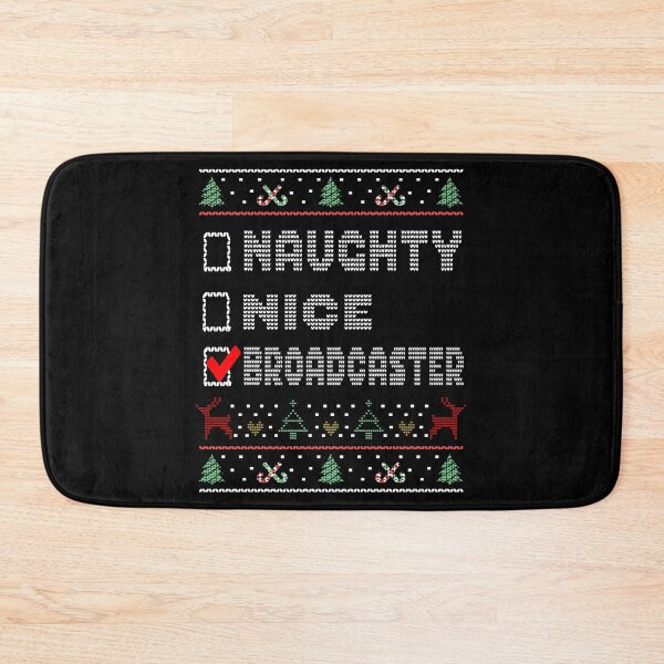 Item preview, Naughty Nice Broadcaster, Matching Christmas Group Pajama design designed and sold by Merchking1.
