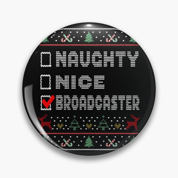 Item preview, Naughty Nice Broadcaster, Matching Christmas Group Pajama design designed and sold by Merchking1.