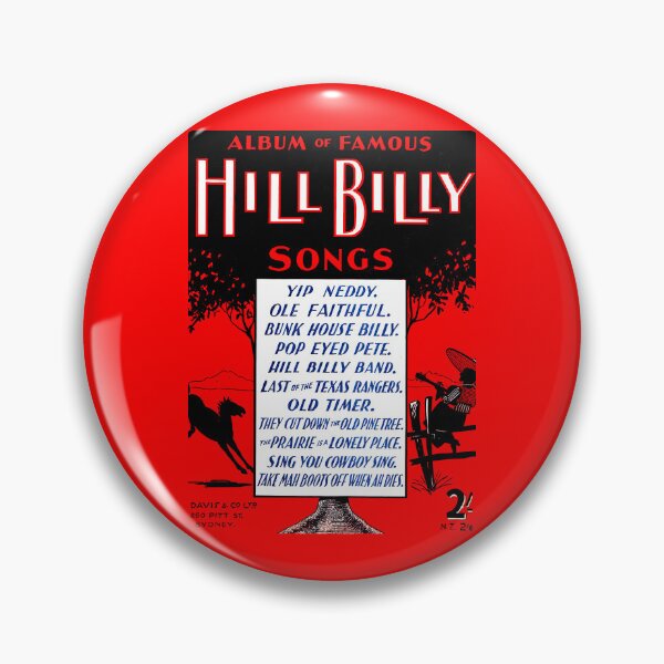 Item preview, ALBUM OF FAMOUS HILL BILLY SONGS designed and sold by ThrowbackAds.
