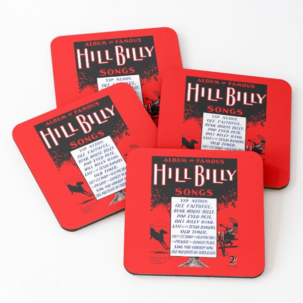 Item preview, ALBUM OF FAMOUS HILL BILLY SONGS designed and sold by ThrowbackAds.