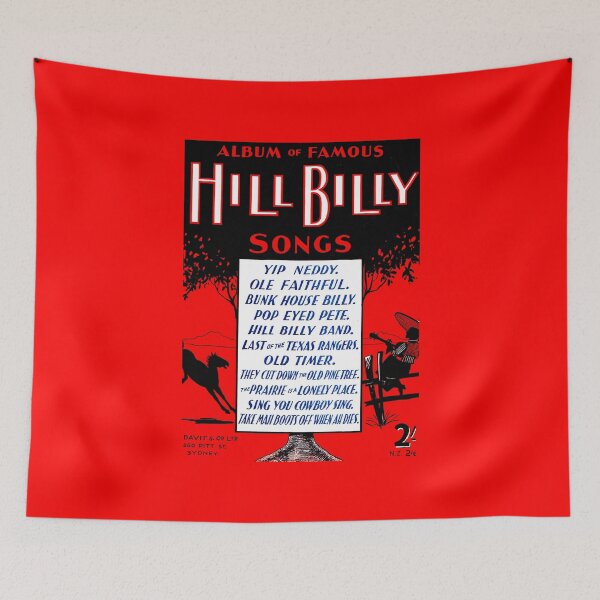 Item preview, ALBUM OF FAMOUS HILL BILLY SONGS designed and sold by ThrowbackAds.