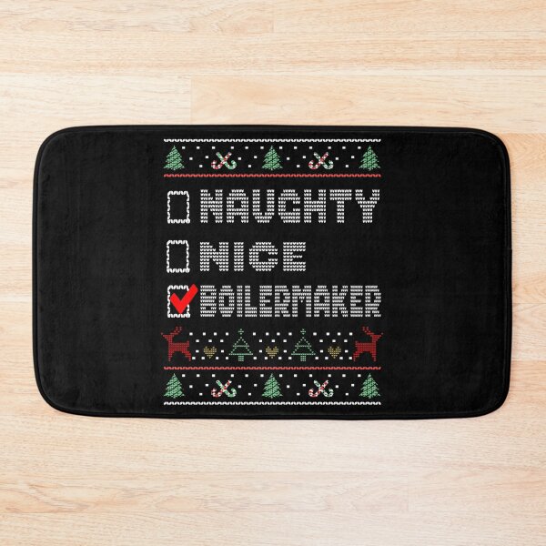 Item preview, Naughty Nice Boilermaker, Matching Christmas Group Pajama design designed and sold by Merchking1.