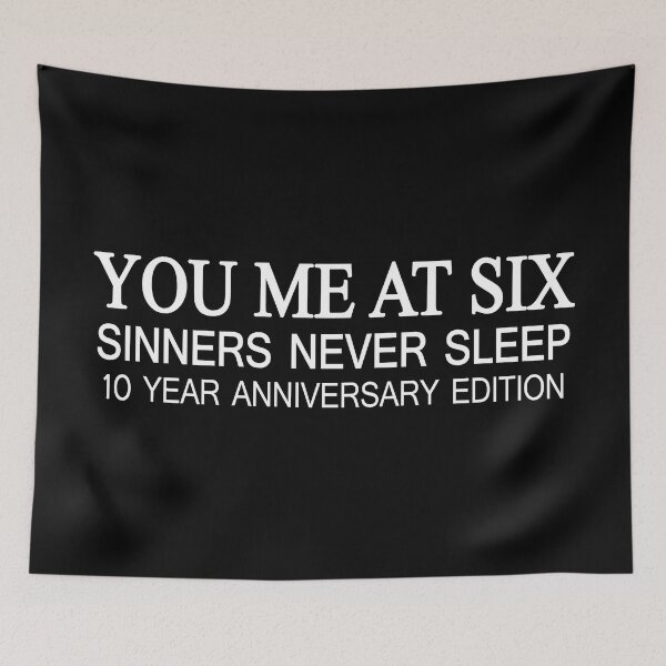 Item preview, You Me At Six Merch Sinners Never Sleep designed and sold by RommaniShop.