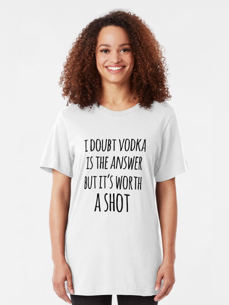 Childrens Hooded Sweater I Doubt That Liquor is The Answer But Its Worth A Shot Girl Sweater Black