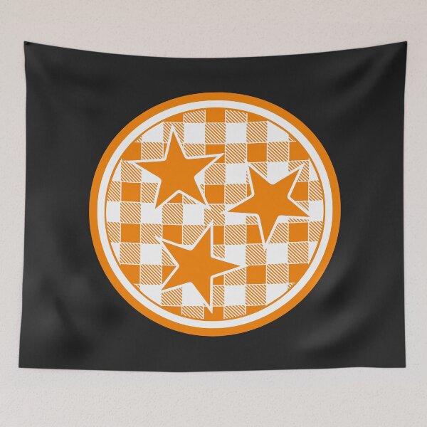 Artikelvorschau, Orange Buffalo Plaid Tennessee TriStar entworfen und verkauft von JoBella-Designs.