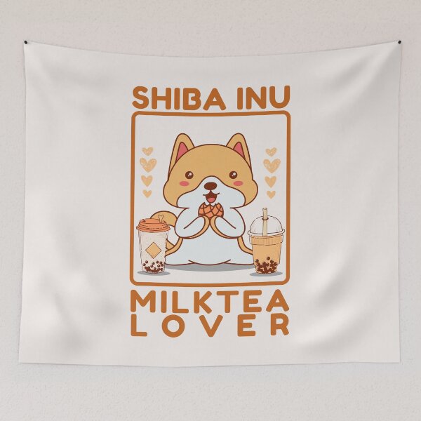 Item preview, Shiba Milktea Lover designed and sold by PinselArts.