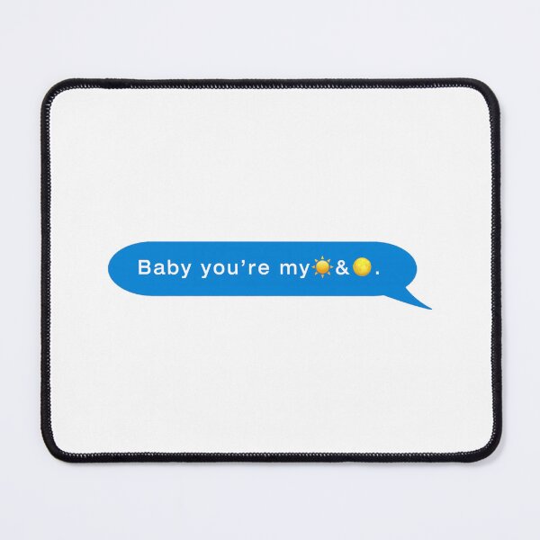 Item preview, "Baby you're my sun & moon" || Anees Text design designed and sold by rapispunk.