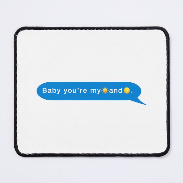 Item preview, "Baby you're my sun and moon" || Anees Text design designed and sold by rapispunk.