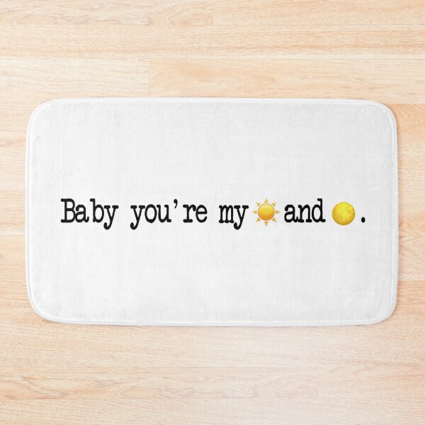 Item preview, "Baby you're my sun and moon" || Anees Typewritter design designed and sold by rapispunk.