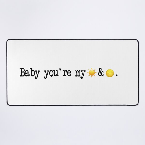 Item preview, "Baby you're my sun & moon" || Anees Typewritter design designed and sold by rapispunk.