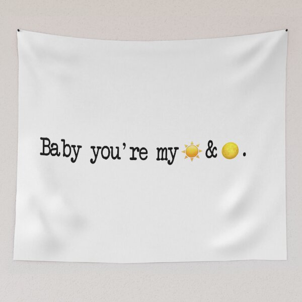 Item preview, "Baby you're my sun & moon" || Anees Typewritter design designed and sold by rapispunk.