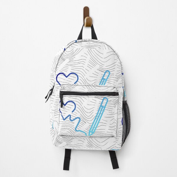 Item preview, Blue heart drawn by pencil designed and sold by ShaStyle ArtFo.