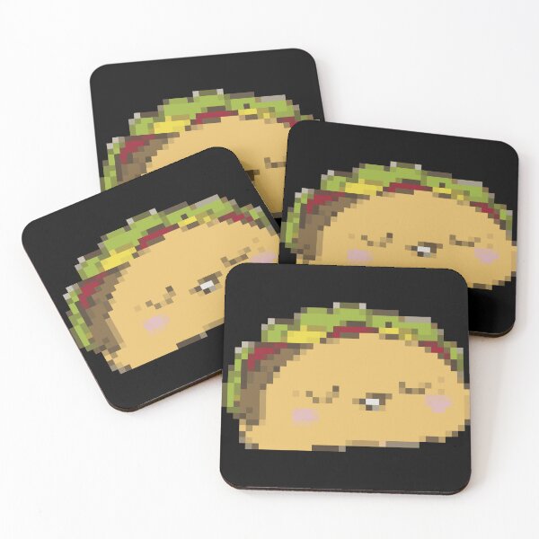 Item preview, Cute pixel art taco designed and sold by PrintsyGal.