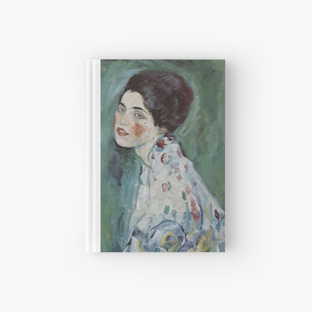 Stolen Art - Portrait of a Lady by Gustav Klimt Hardcover Journal