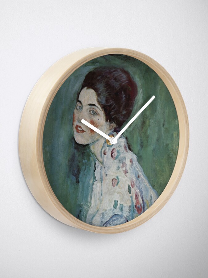 Alternate view of Stolen Art - Portrait of a Lady by Gustav Klimt Clock