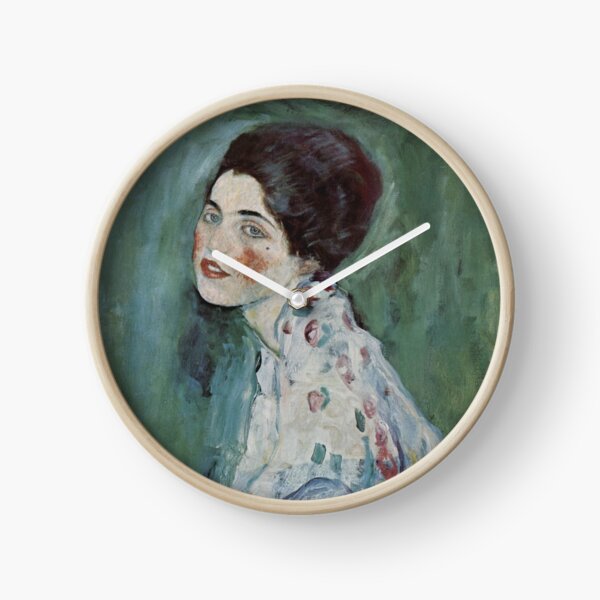 Stolen Art - Portrait of a Lady by Gustav Klimt Clock