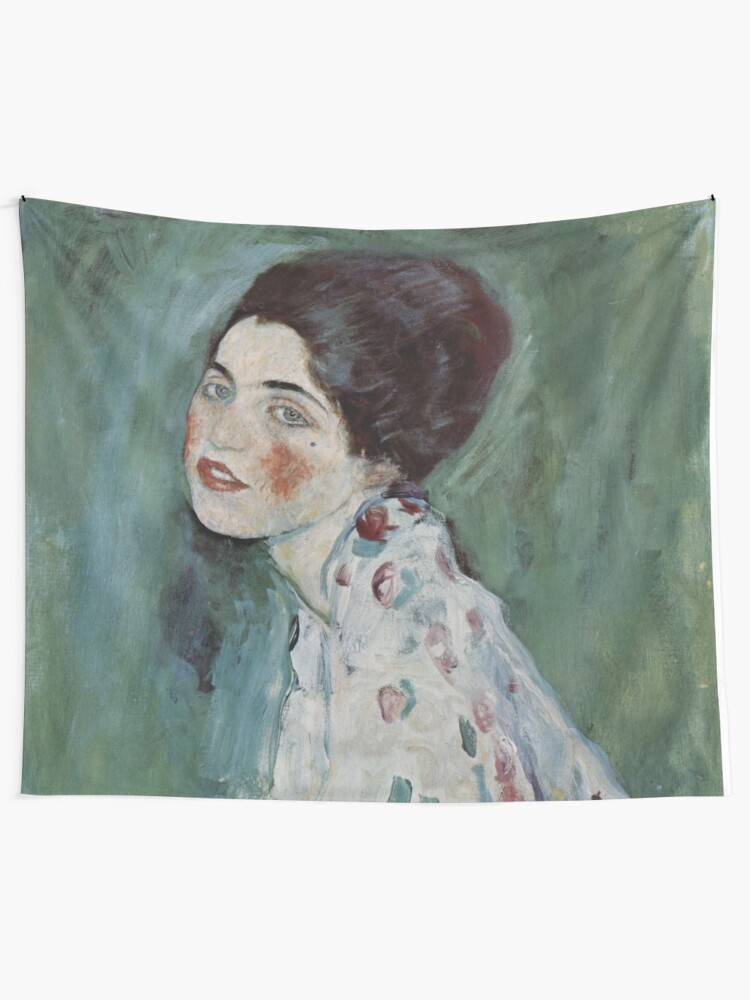 Alternate view of Stolen Art - Portrait of a Lady by Gustav Klimt Tapestry