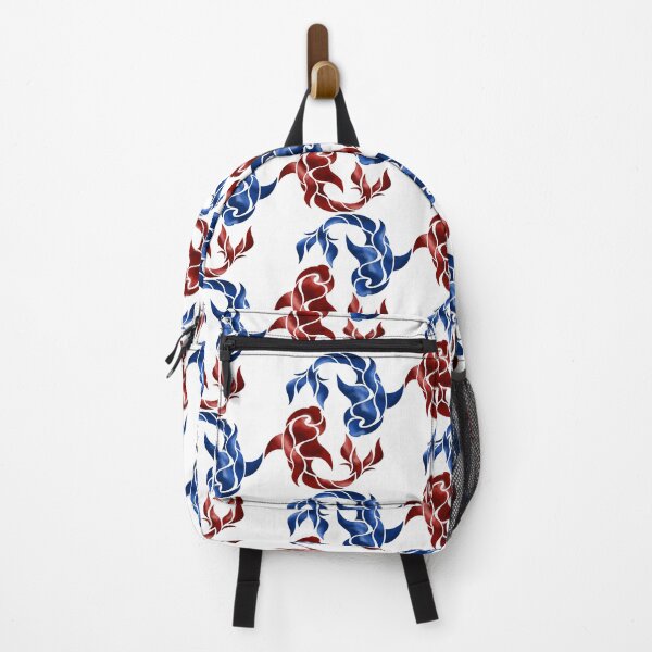 Item preview, two playful fish in blue and red designed and sold by octo-PS.