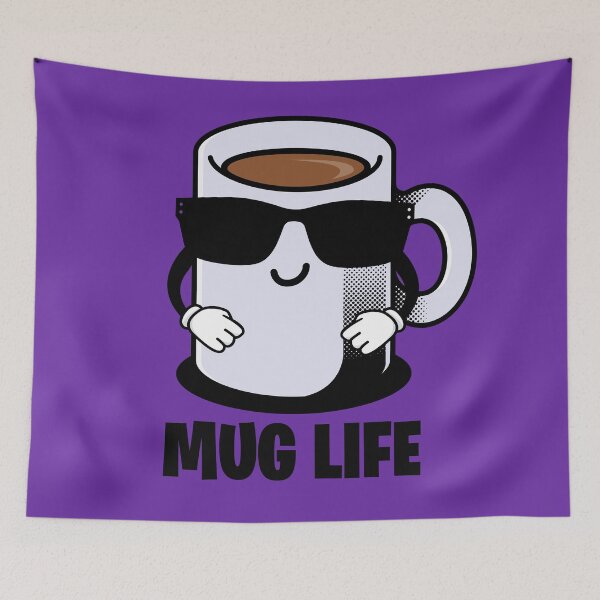 Item preview, Mug Life Funny Mug Pun designed and sold by retrippy.