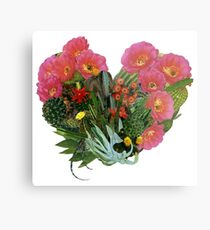 Lámina metálica Corazón (Cactus)