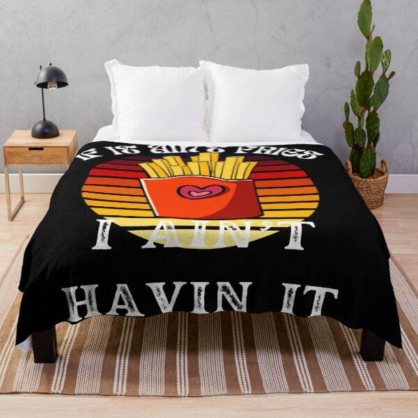 Item preview, If It Ain't Fries I Ain't Having It, French Fries With Retro Vintage Sunset designed and sold by SolSel ⭐⭐⭐⭐⭐.