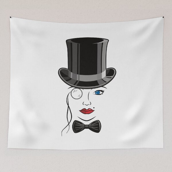 Item preview, Lady in Top Hat and Bow designed and sold by DKdesigns27.