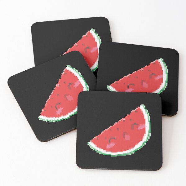 Item preview, Cute pixel art watermelon designed and sold by PrintsyGal.