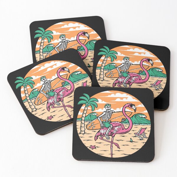 Item preview, Flamingo And Skull designed and sold by Reginaldberman.