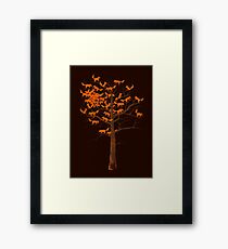 Blazing Fox Tree Framed Print