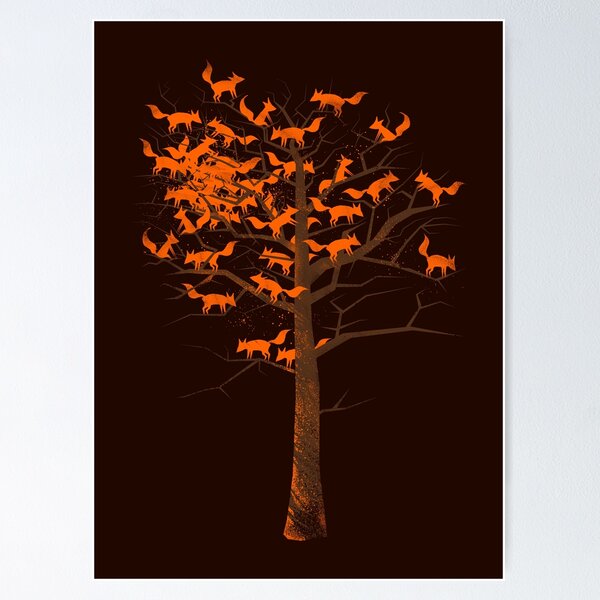 Item preview, Blazing Fox Tree designed and sold by 38Sunsets.