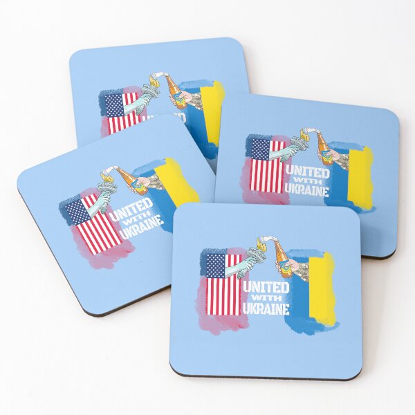 Item preview, America United With Ukraine Ukrainian US Flag Symbol designed and sold by Aide.