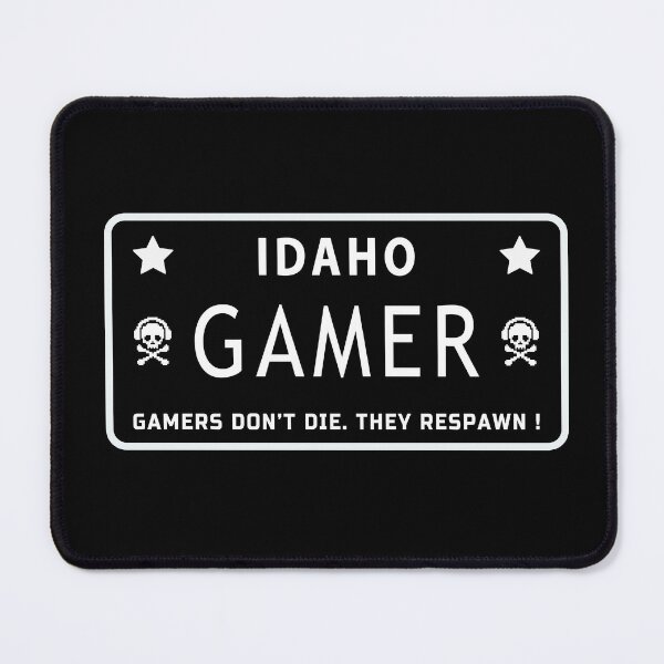 Item preview, Gamers dont die they respawn - Idaho State - American Gamer designed and sold by Sky-99.