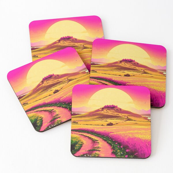 Item preview, Colourful sunset digital illustrations art designed and sold by Bkstores.