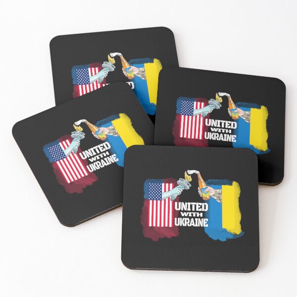 Item preview, America United With Ukraine Ukrainian US Flag Symbol designed and sold by Aide.