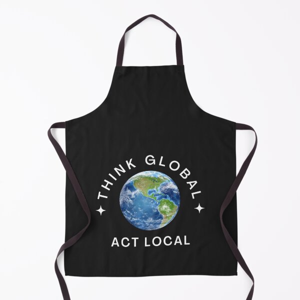 Item preview, THINK GLOBAL ~ ACT LOCAL : Environmental Mantra from the 70's designed and sold by bayberrygal.