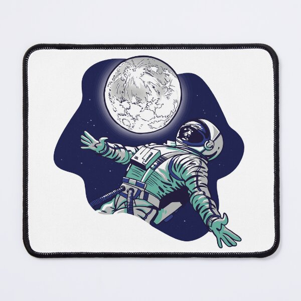 Item preview, Astronaut with moon planet in space designed and sold by JanooFactory.