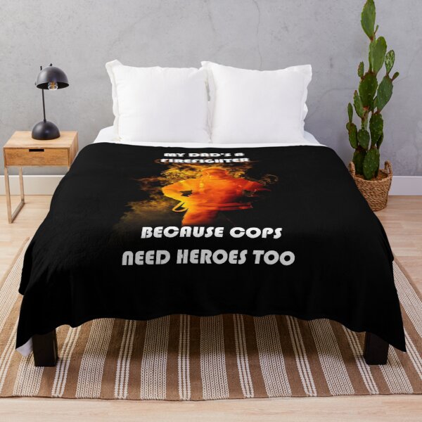 Item preview, MY DAD'S A FIREFIGHTER - BECAUSE COP'S NEED HEROES TOO! designed and sold by Danicus666.