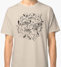 Fine Finches (linework) Classic T-Shirt