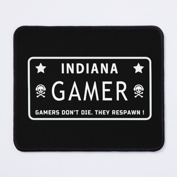 Item preview, Gamers dont die they respawn. Indiana - American Gamer designed and sold by Sky-99.