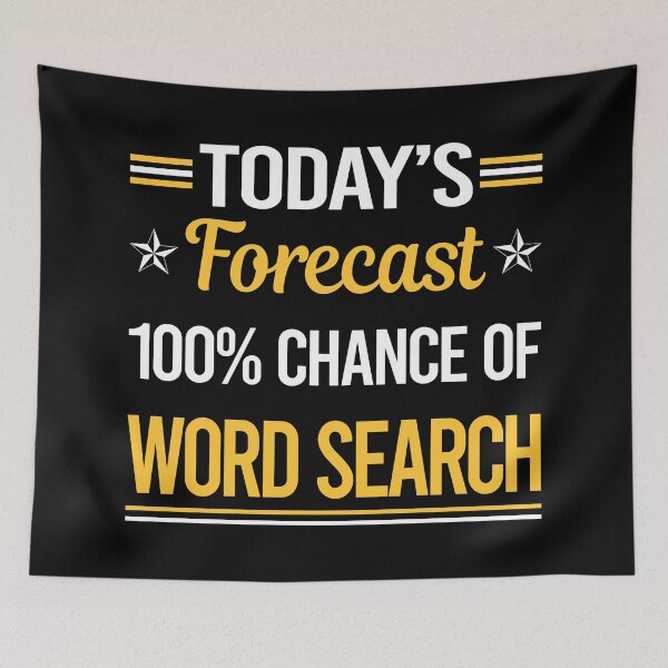 Item preview, Funny Today's Forecast Word Search designed and sold by TroyaBrewer.